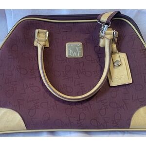 Studio Diane von Furstenberg DVF Purple Monogram Travel Duffel‎ Bag